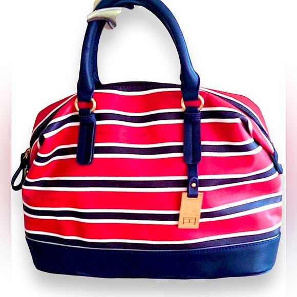 Tommy Hilfiger Bags Tommy Hilfiger Red White Blue Satchel Bag New